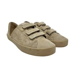 Freda Salvador Libby D'Orsay Sneakers Stucco Suede Tan Beige Size US 7
